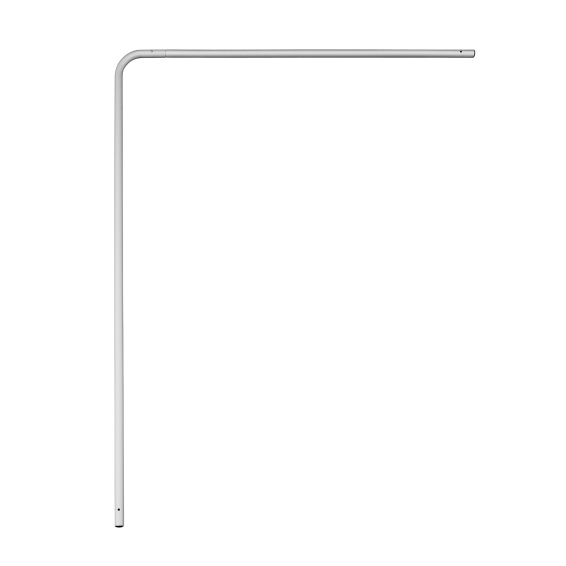 Présentoir Basic pour drapeaux : système composé de deux profilés creux en aluminium