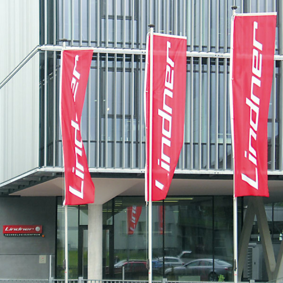 Pavillons d'entreprise avec présentoir