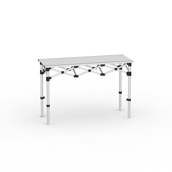 Table pliante alu, 150 x 55 cm, sans partie imprimée