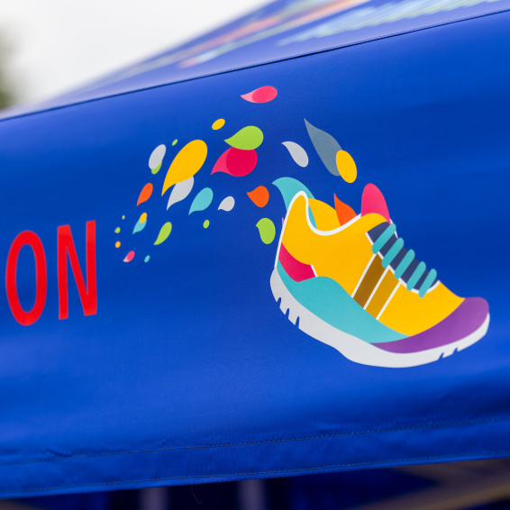 Impression DTF sur le volant de la tente