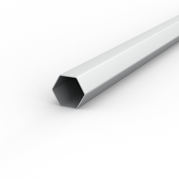Profil hexagonal en aluminium de haute qualité et très stable (ø 40 mm / 1,2 mm)