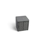 Flatcube - Cube d'assise pliable en polypropylène recyclé