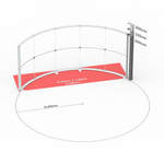 Dimensions techniques: Lightbox Flex Curved 500 cm
