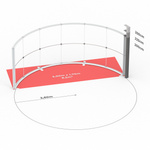 Dimensions techniques: Lightbox Flex Curved 600 cm