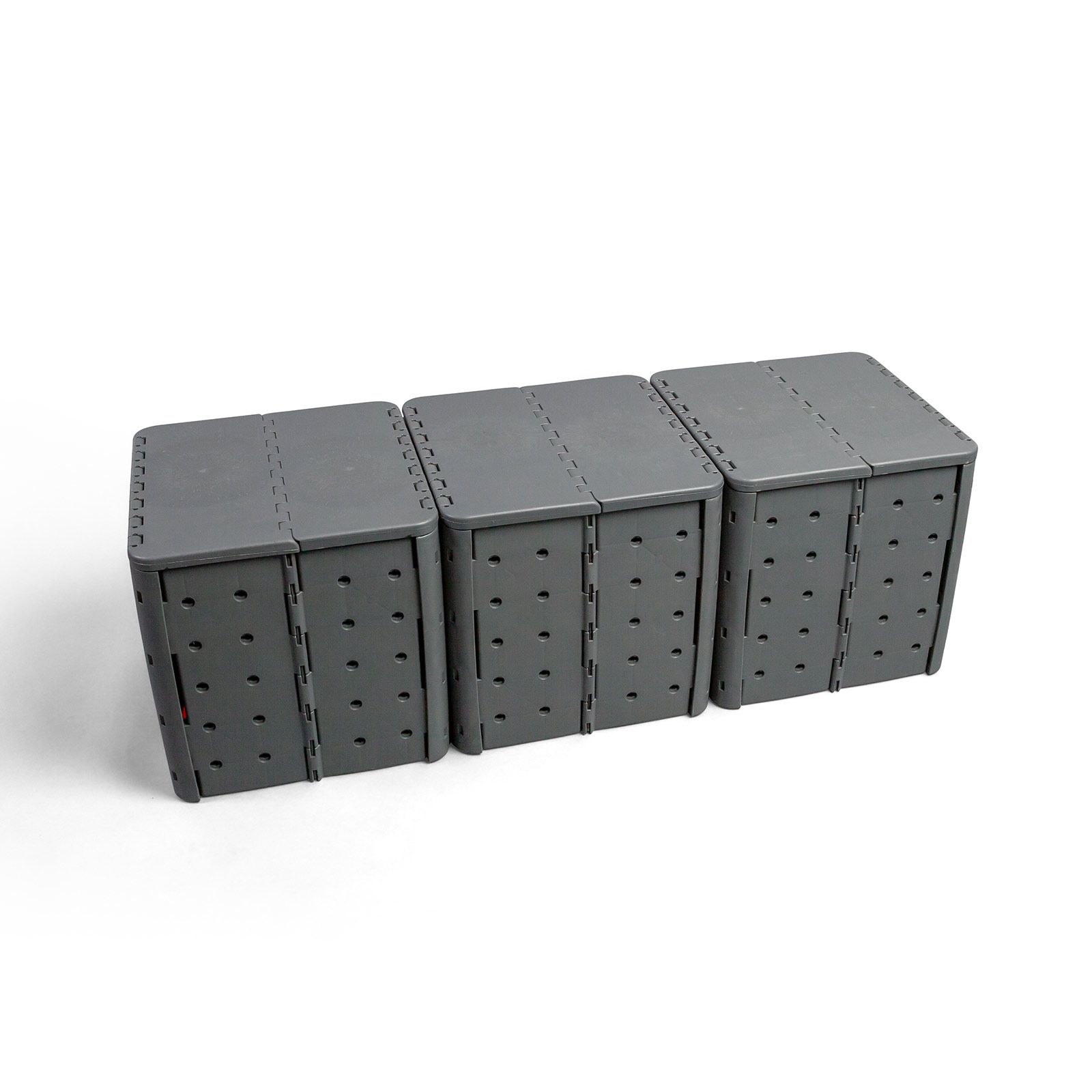 Flatcube - Cube d'assise pliable en polypropylène recyclé