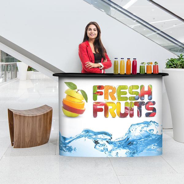 Comptoir promotion magnétique, pour petites & grandes actions publicitaires