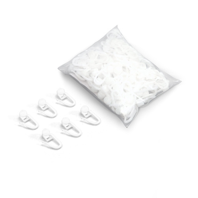 Crochets à roulettes pour rideau - set de 30