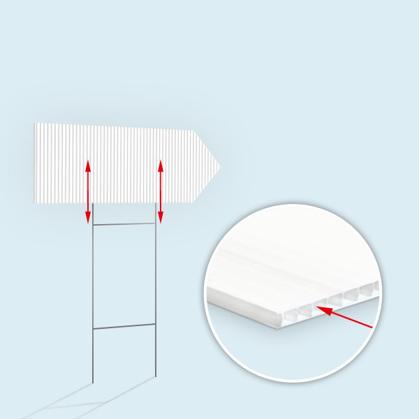 Panneau cannelé en H, pratique pour enfiler sur la structure