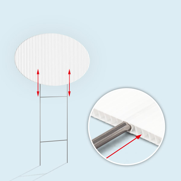 Panneau cannelé en H, pratique pour enfiler sur la structure