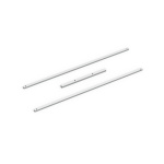 Barre transversale en 2 parties pour 1 cloison mi-hauteur, longueur 3 m