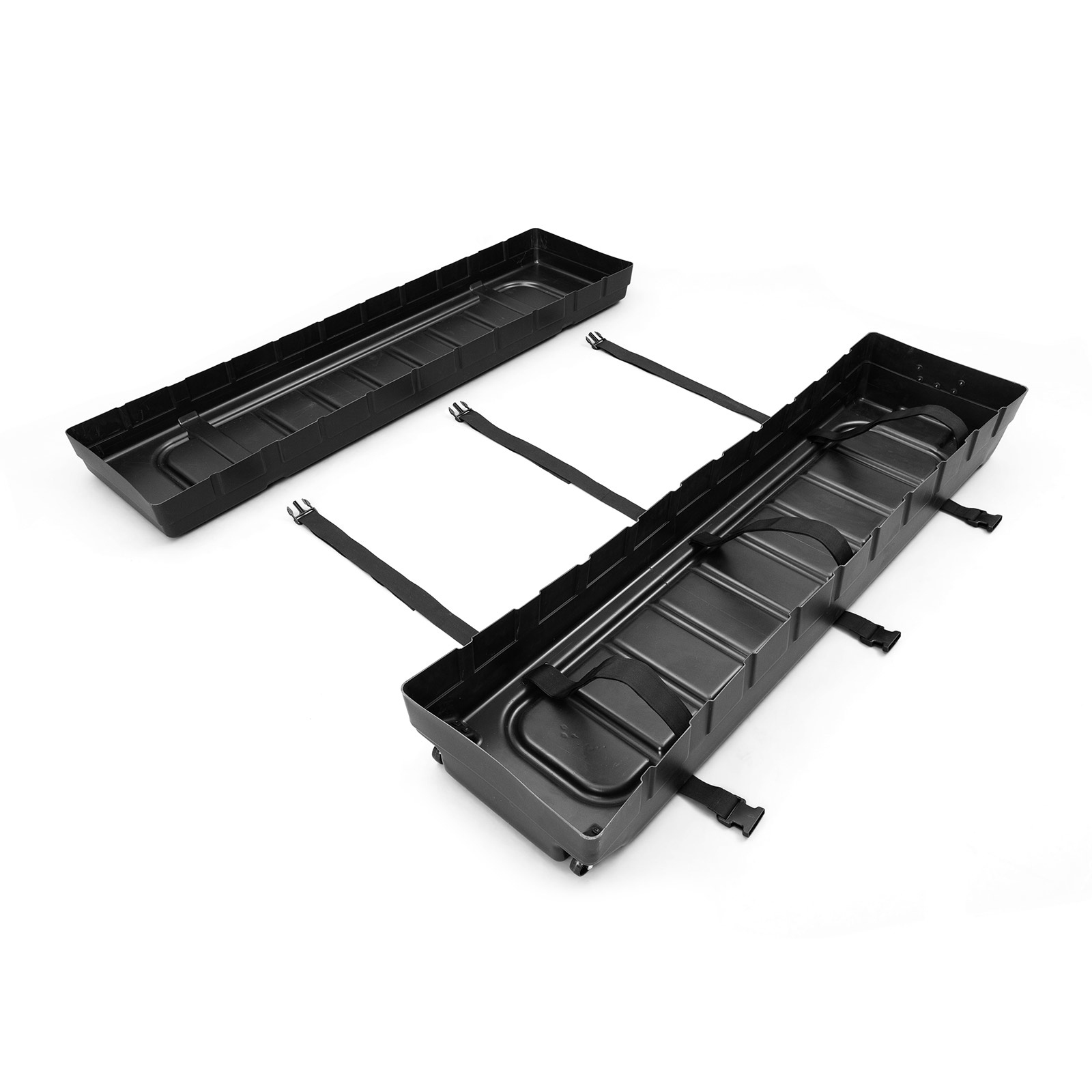 Valise rigide à roulettes ouverte