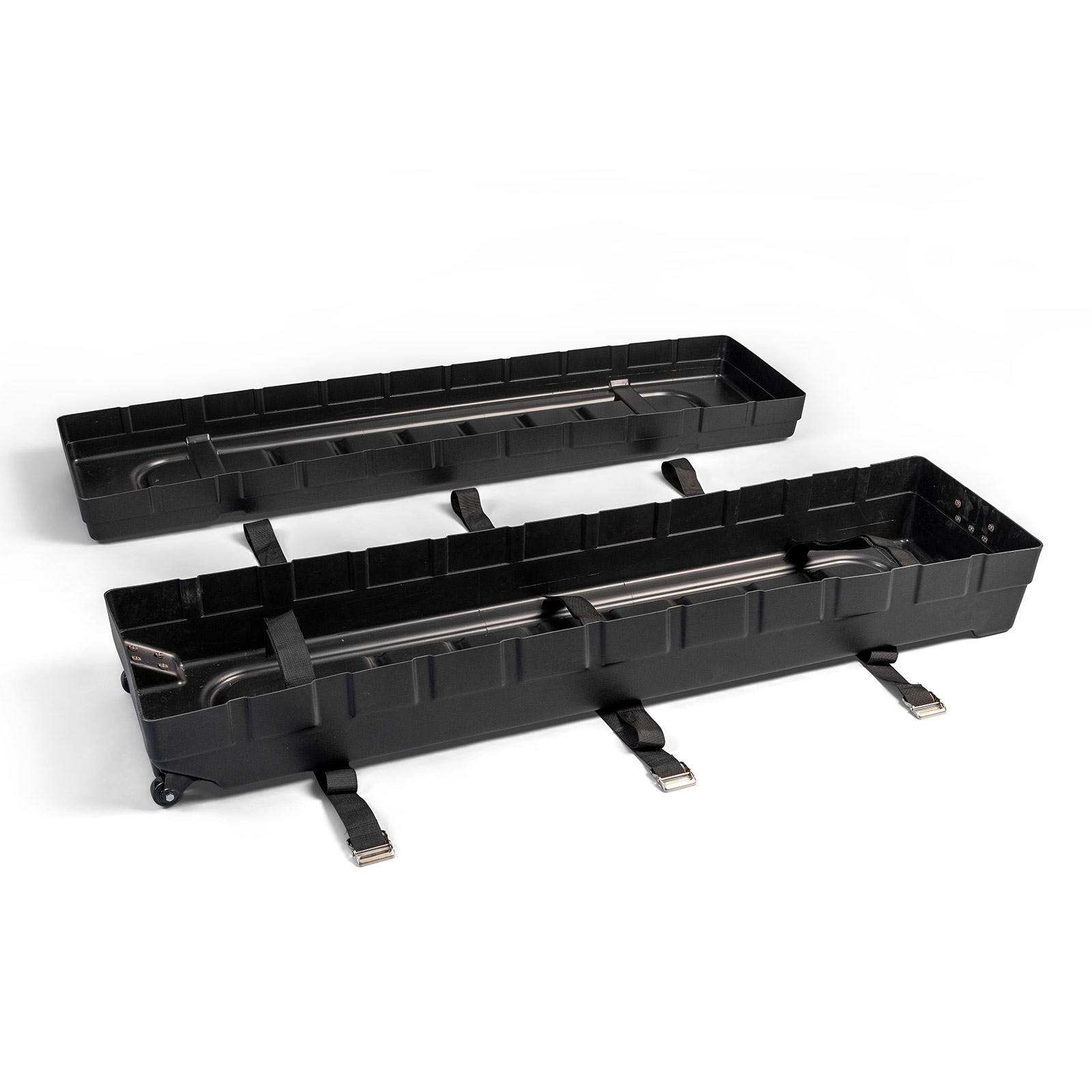 Hardcase Trolley 164, équipé de 3 sangles externes et 3 sangles internes