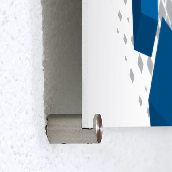 Panneau rigide PVC avec entretoises fendues en acier inox