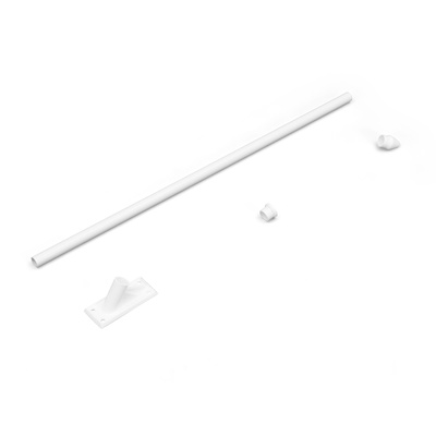 Support de drapeau 60°, à pointe blanche