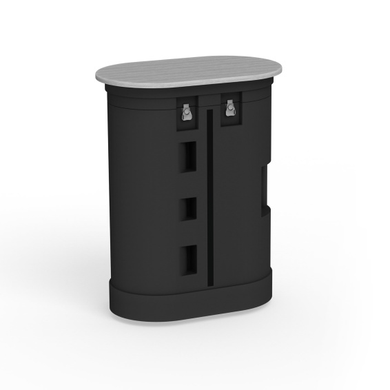 Valise rigide: utilisable sans visuel (plateau décor hêtre)