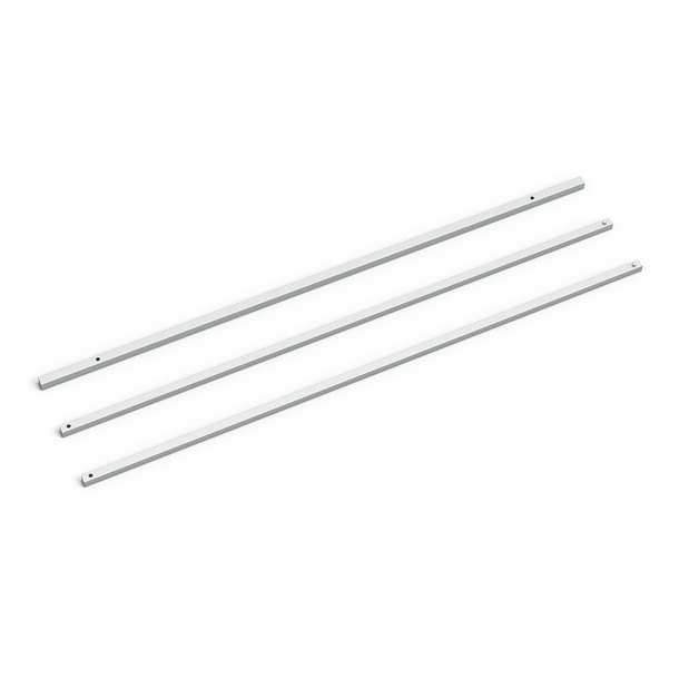 Barre transversale en 3 parties pour 1 cloison mi-hauteur 4,5 m