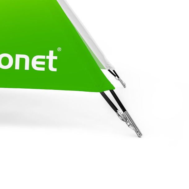 Tiges en PRV avec mousqueton et œillet pour ancrage au sol à l'aide de piquets