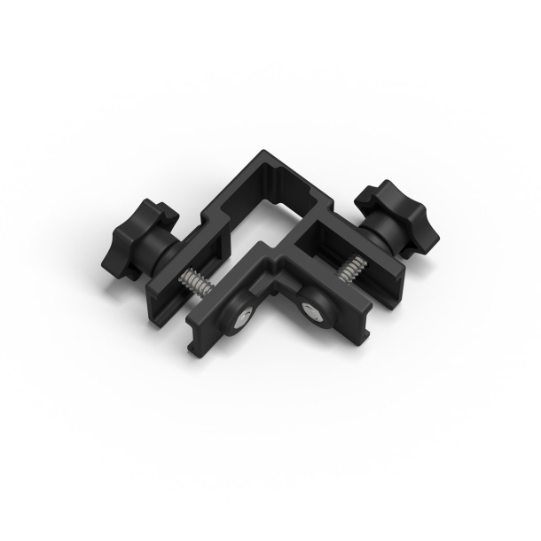 Support pour barre transversale à 90°, utilisation comme raccord d'angle