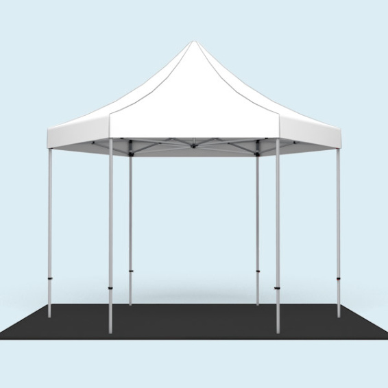 Pavillon Select Hexagon 4 m avec plancher de tente (kit) 4m