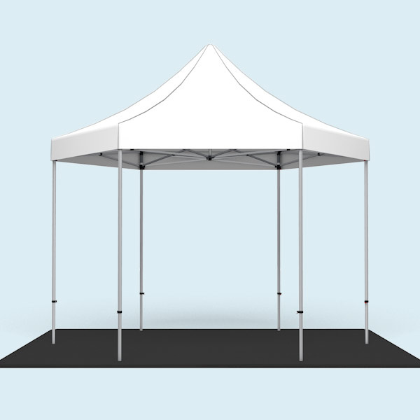 Pavillon Select Hexagon 4 m avec plancher de tente (kit) 4m