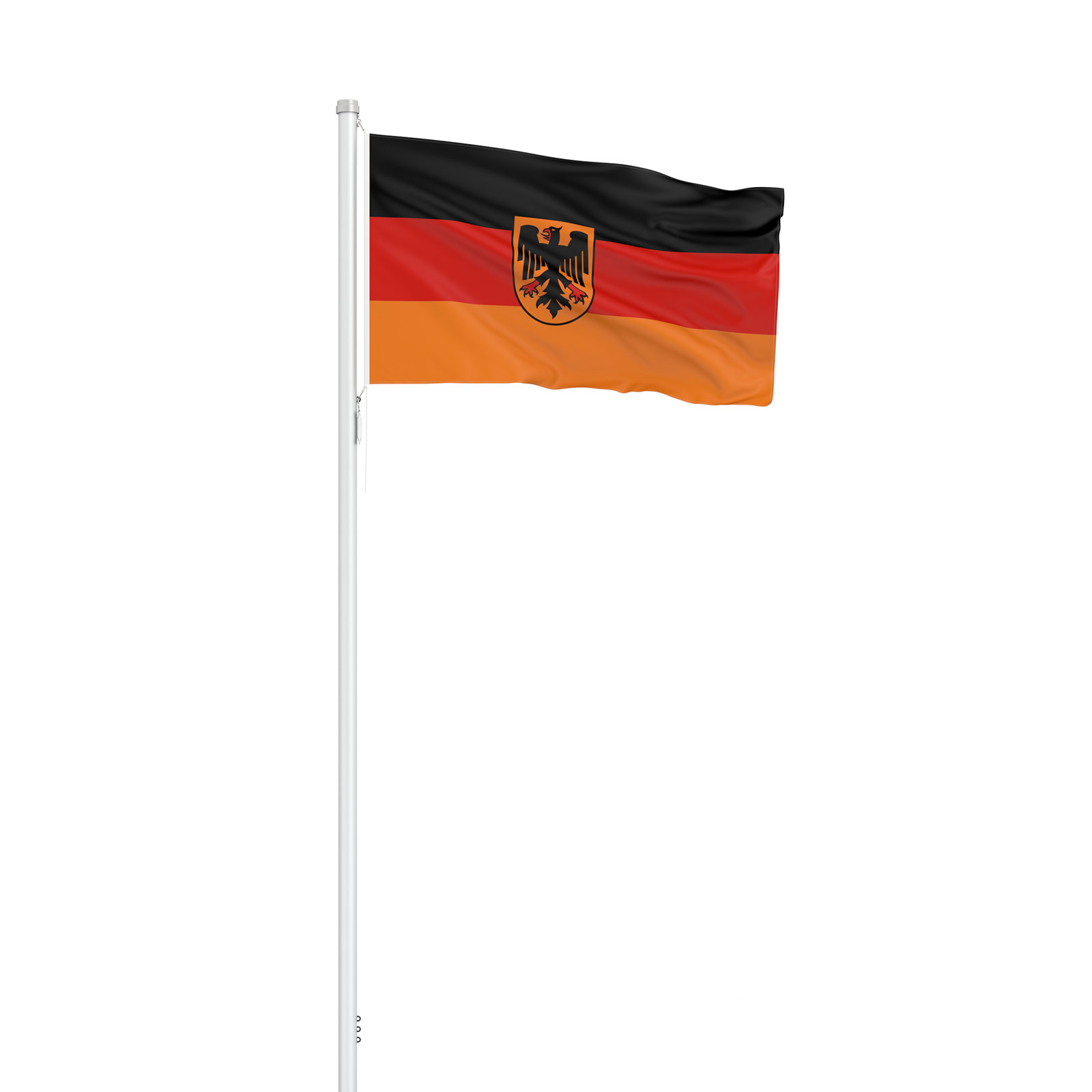 Drapeau du service fédéral au format vertical avec présentoir de drapeaux Basic