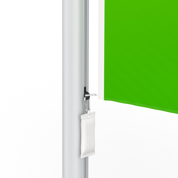 Drapeau de hissage / drapeau de potence avec poids d'arrêt grimpant