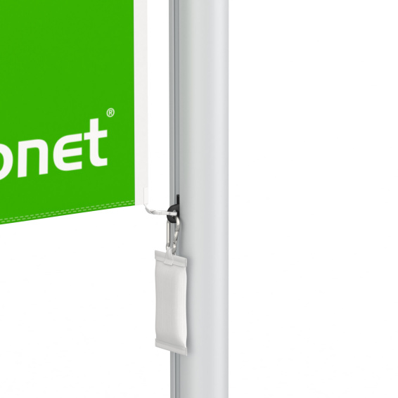 Drapeau pour présentateur Select, vue détaillée en bas