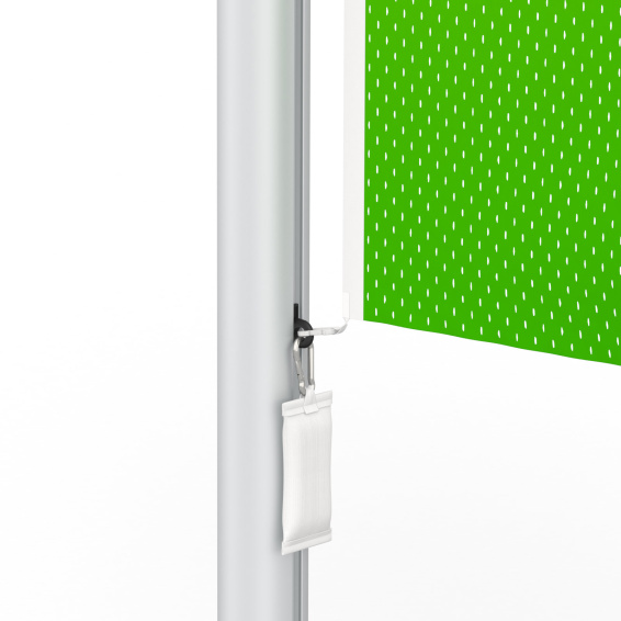 Drapeau pour présentateur Select, vue détaillée en bas