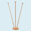 Support drapeaux de table, bois - alignement de 3 mâts