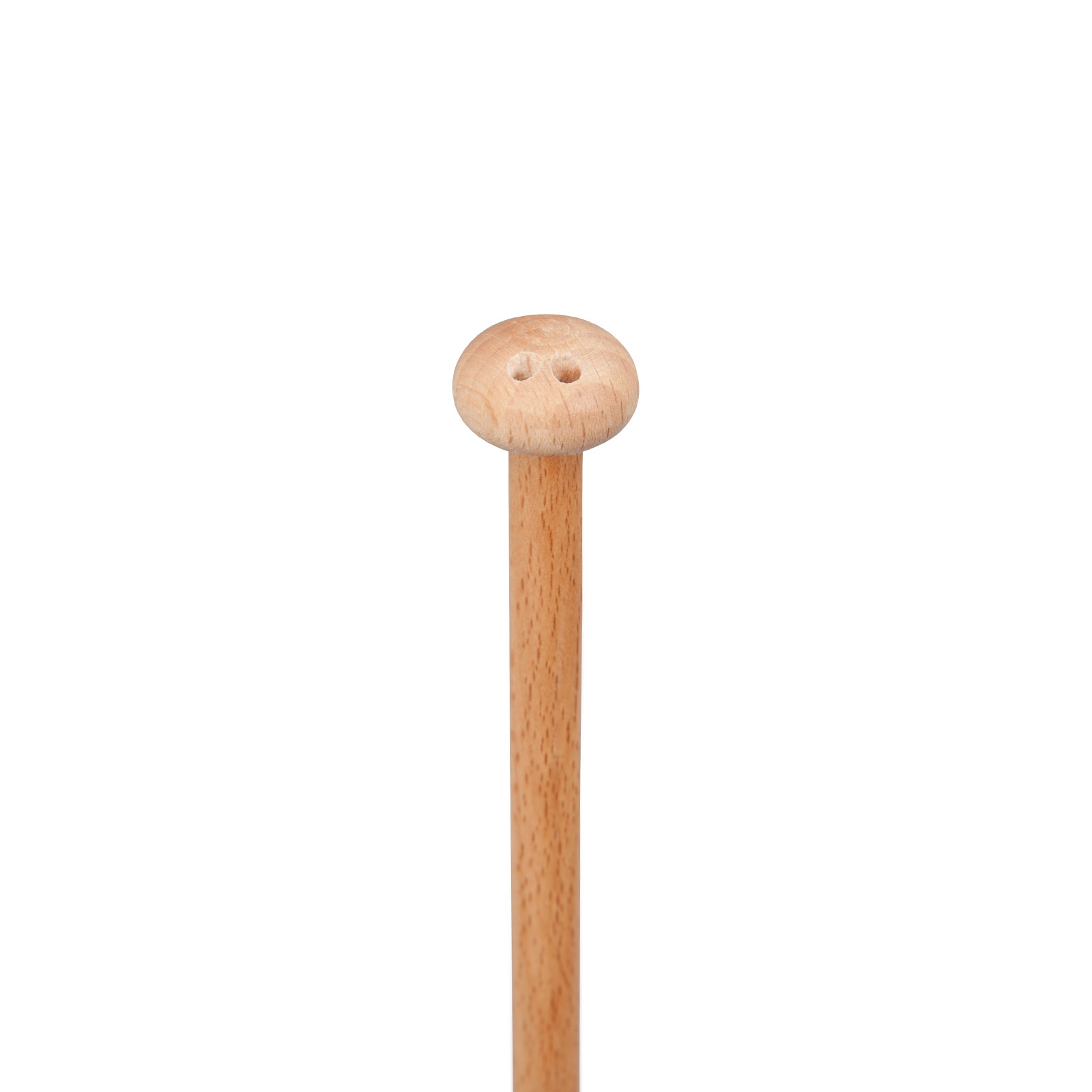 Support drapeau de table en bois, hauteur 42 cm, détail de la pointe
