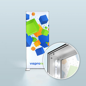 Mur d'affichage Q-Frame® LED - Portrait, profilé 120 mm