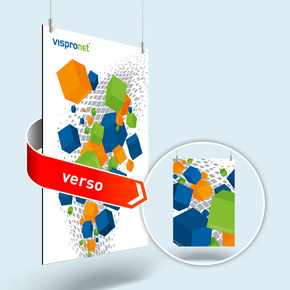 Panneau composite aluminium - format portrait, impression recto-verso