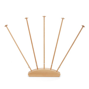 Support drapeaux de table, bois - quintuple - hauteur 42 cm