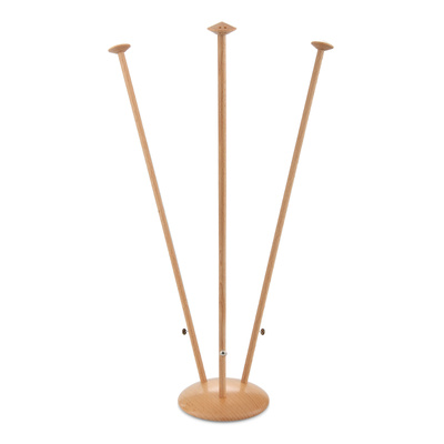 Support drapeaux de table, bois - triple - hauteur 42 cm