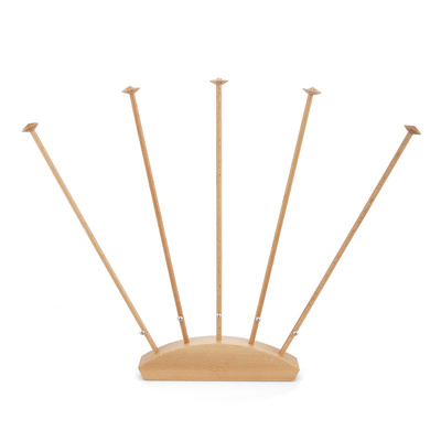 Support drapeaux de table, bois - quintuple - hauteur 42 cm