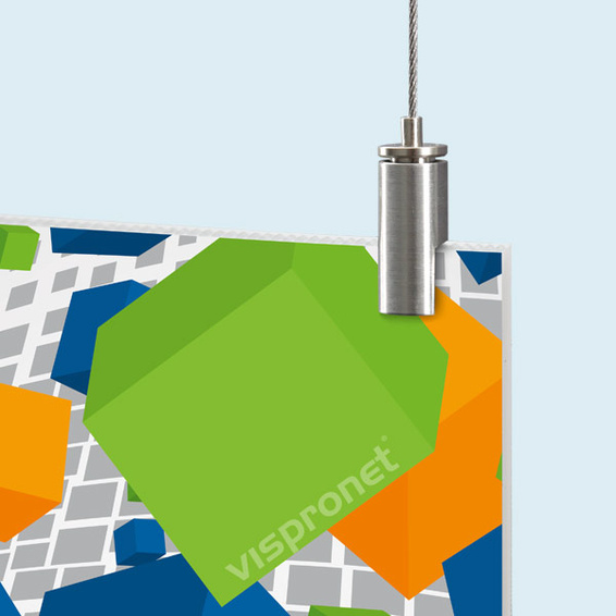 Panneau alvéolaire type H, épaisseur 4 mm avec support plafonnnier