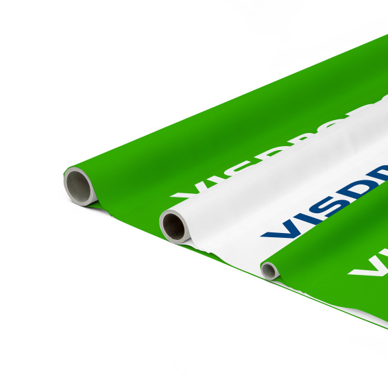 Stoffbanner XL mit Hohlsaum und Alu-Profilen (optional erhältlich)