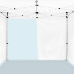 Fonction de la porte: le panneau complet peut être rabattu sur les côtés