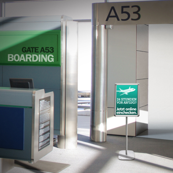 Panneau d'information A3 en format portrait