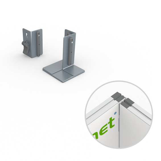 Set d'accessoires pour cadre Keder flex - Angle intérieur, coin droit