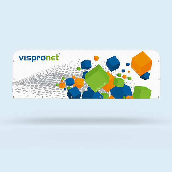 Housse avec 20 œillets métalliques ø 10 mm, distance 50 cm