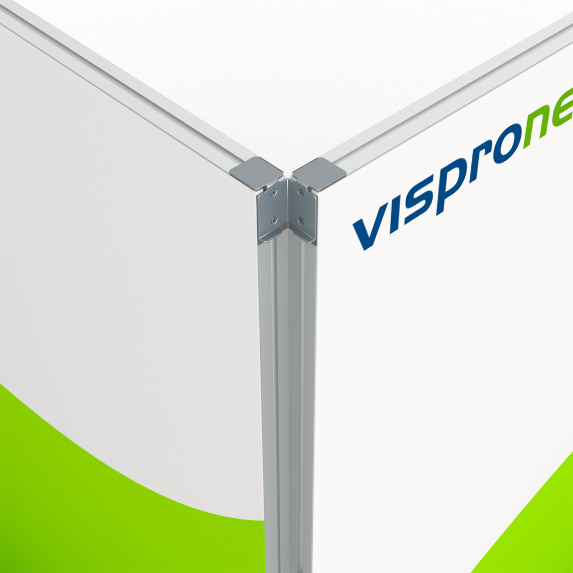 Cadre à jonc flex, détail : raccord à 90°