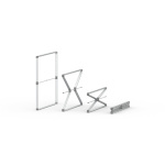 Procédure de pliage cadre à jonc flex 100 x 100 cm