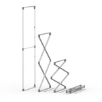Procédure de pliage du cadre à jonc flex 250 x 100 cm