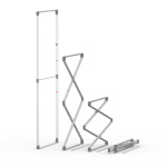 Procédure de pliage du cadre à jonc flex 250 x 100 cm