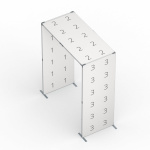 Instructions: disposition des visuels arche pulicitaire