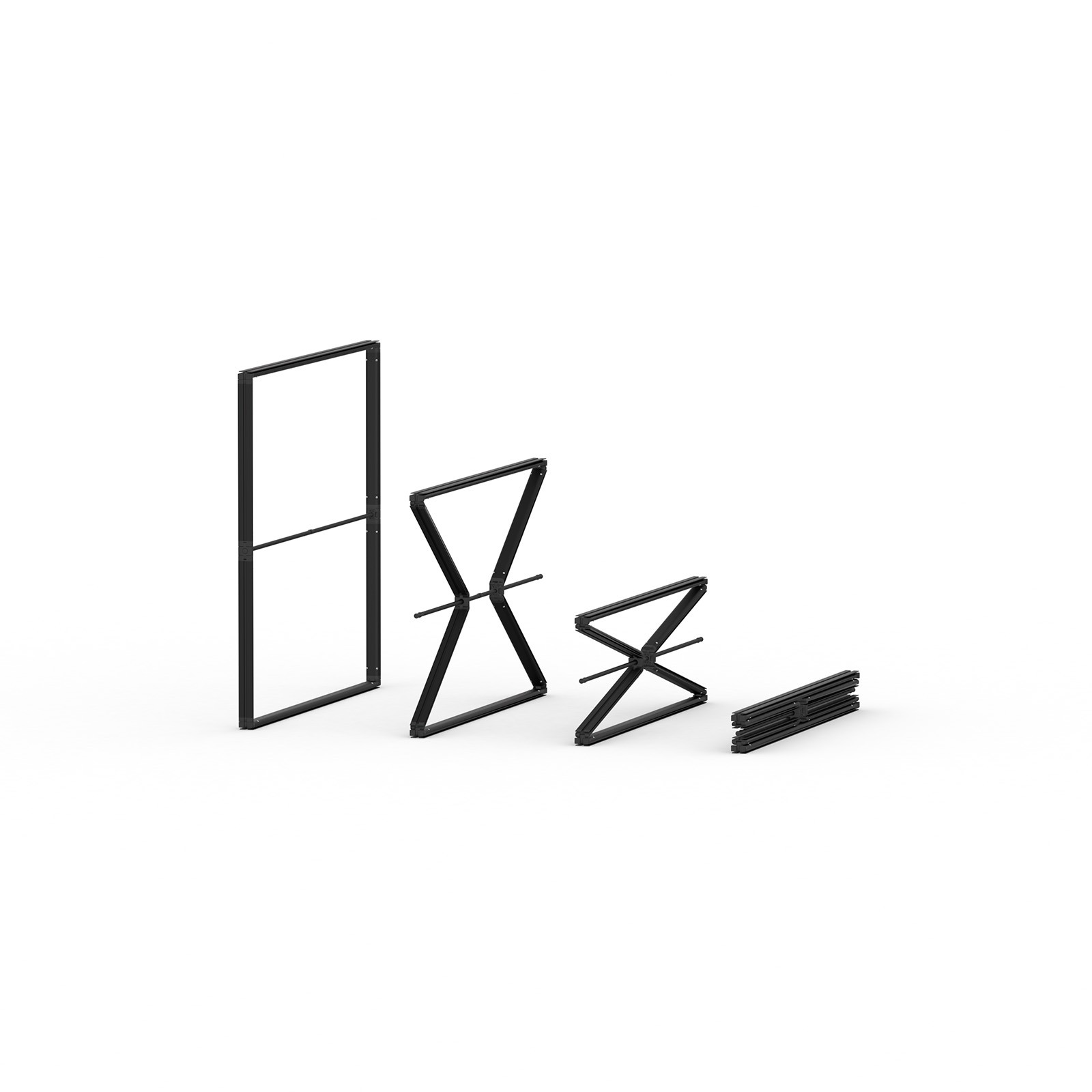Procédure de pliage cadre à jonc flex 100 x 100 cm