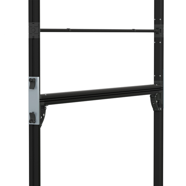 Cadre à jonc flex, détail : connecteur 180° pour stabilisation