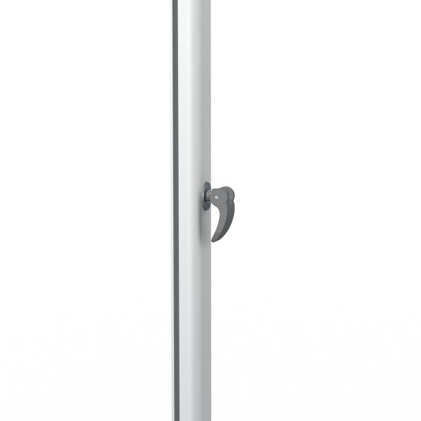 Display textile à jonc flex, détail : connecteur intégré