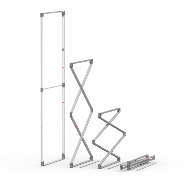 Procédure de pliage cadre à jonc flex 250 x 100 cm